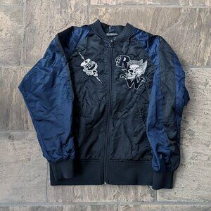 Rocawear Y2K Satin Bomber Jacket (SIZE: M)